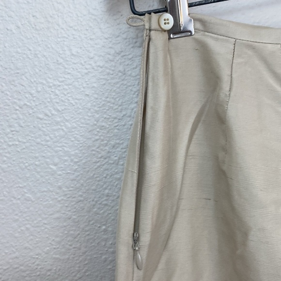 Vintage Madison Studio 100% Silk Khaki Dress Pants Size 8 - Picture 5 of 6